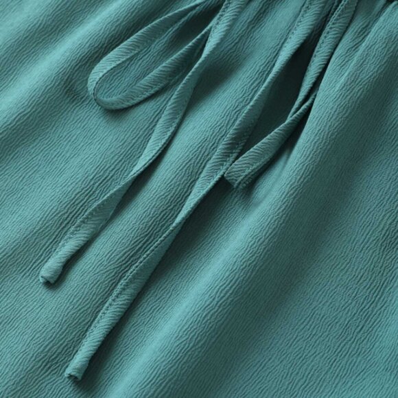 BloomChic Plus Size Plain Button Detail Cross Straps Gathered Blouse 3XL us 22 - Picture 6 of 7